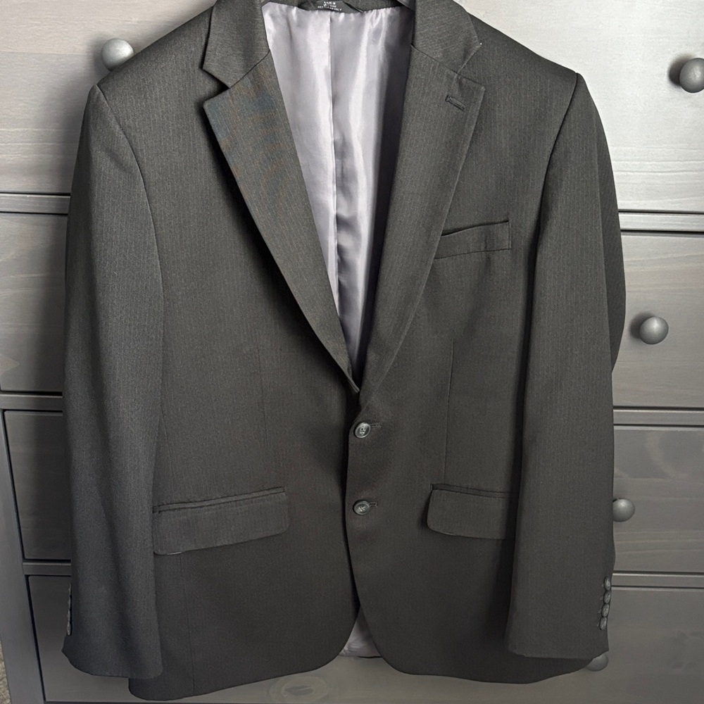 Haggar Charcoal grey Two-Button Sport Coat